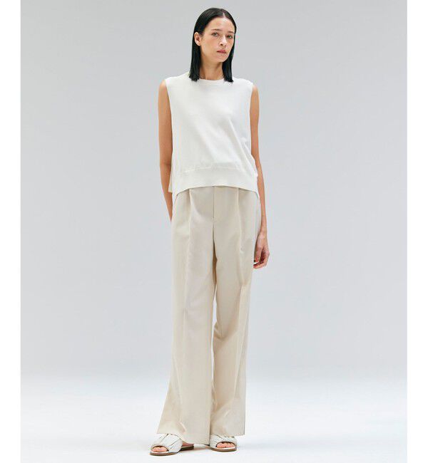 BEIGE,「【洗える】VALOIS / バックシフォンレーヤードニット」|ニット・セーター|