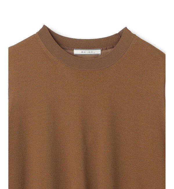 BEIGE,「【洗える】VALOIS / バックシフォンレーヤードニット」|ニット・セーター|