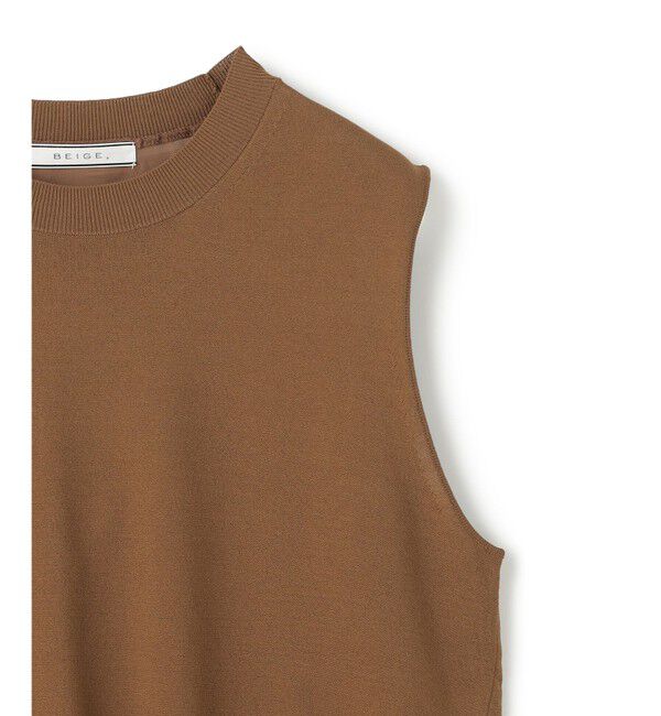 BEIGE,「【洗える】VALOIS / バックシフォンレーヤードニット」|ニット・セーター|