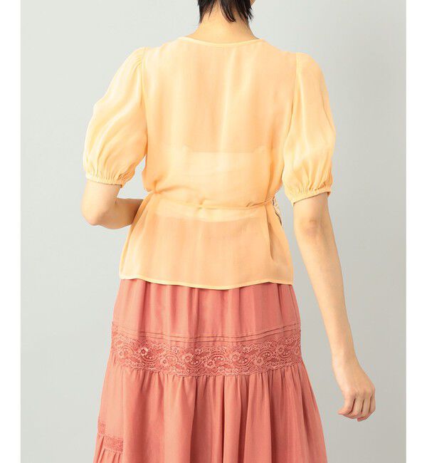 GRACE CONTINENTAL「パフスリーブ刺繍ブラウス」|シャツ・ブラウス|