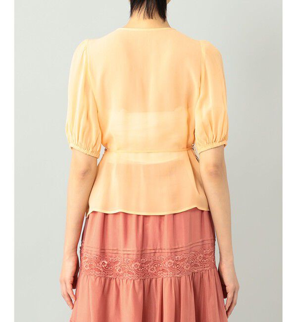 GRACE CONTINENTAL「パフスリーブ刺繍ブラウス」|シャツ・ブラウス|