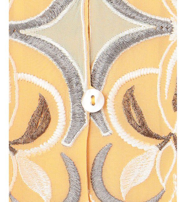 GRACE CONTINENTAL「パフスリーブ刺繍ブラウス」|シャツ・ブラウス|