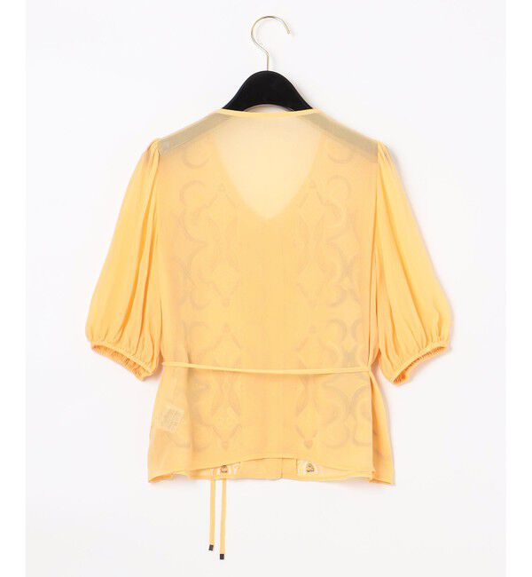 GRACE CONTINENTAL「パフスリーブ刺繍ブラウス」|シャツ・ブラウス|