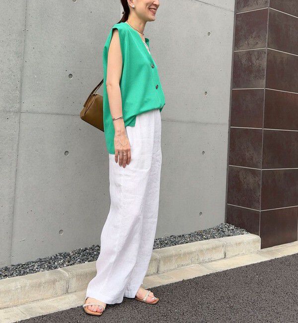 NOLLEY'S「【WEB STAFF恵☆別注カラーあり】《セットアップ対応》リネンセミワイドパンツ」|その他|