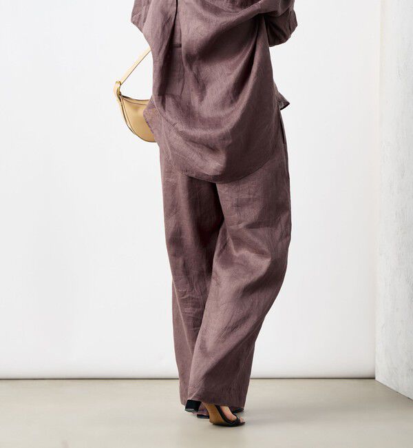 NOLLEY'S「【WEB STAFF恵☆別注カラーあり】《セットアップ対応》リネンセミワイドパンツ」|その他|