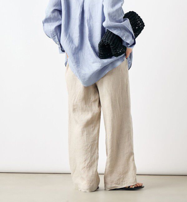 NOLLEY'S「【WEB STAFF恵☆別注カラーあり】《セットアップ対応》リネンセミワイドパンツ」|その他|