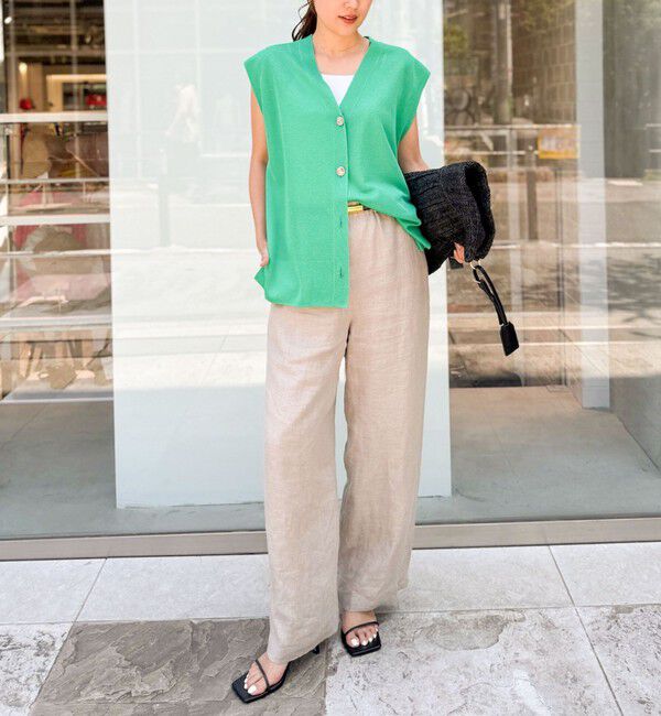 NOLLEY'S「【WEB STAFF恵☆別注カラーあり】《セットアップ対応》リネンセミワイドパンツ」|その他|