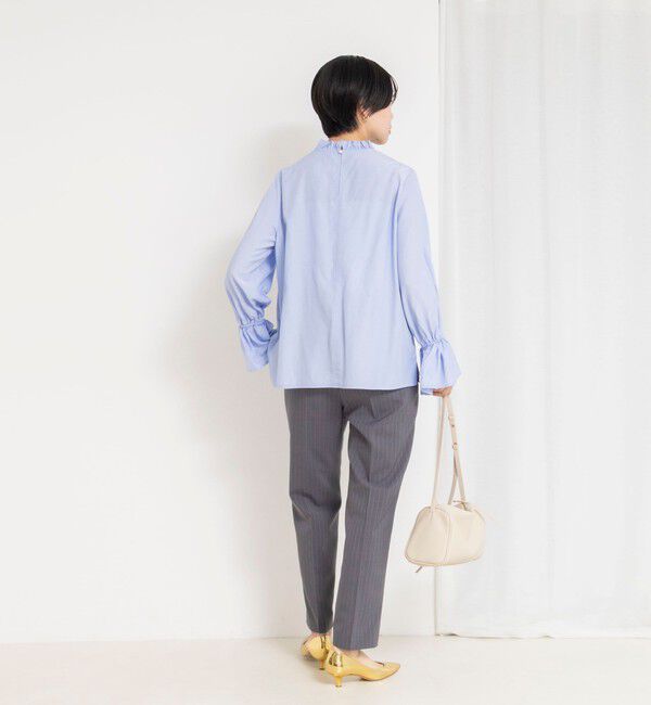 NOLLEY'S「ウォッシャブル襟フリルプルオーバーブラウス」|シャツ・ブラウス|