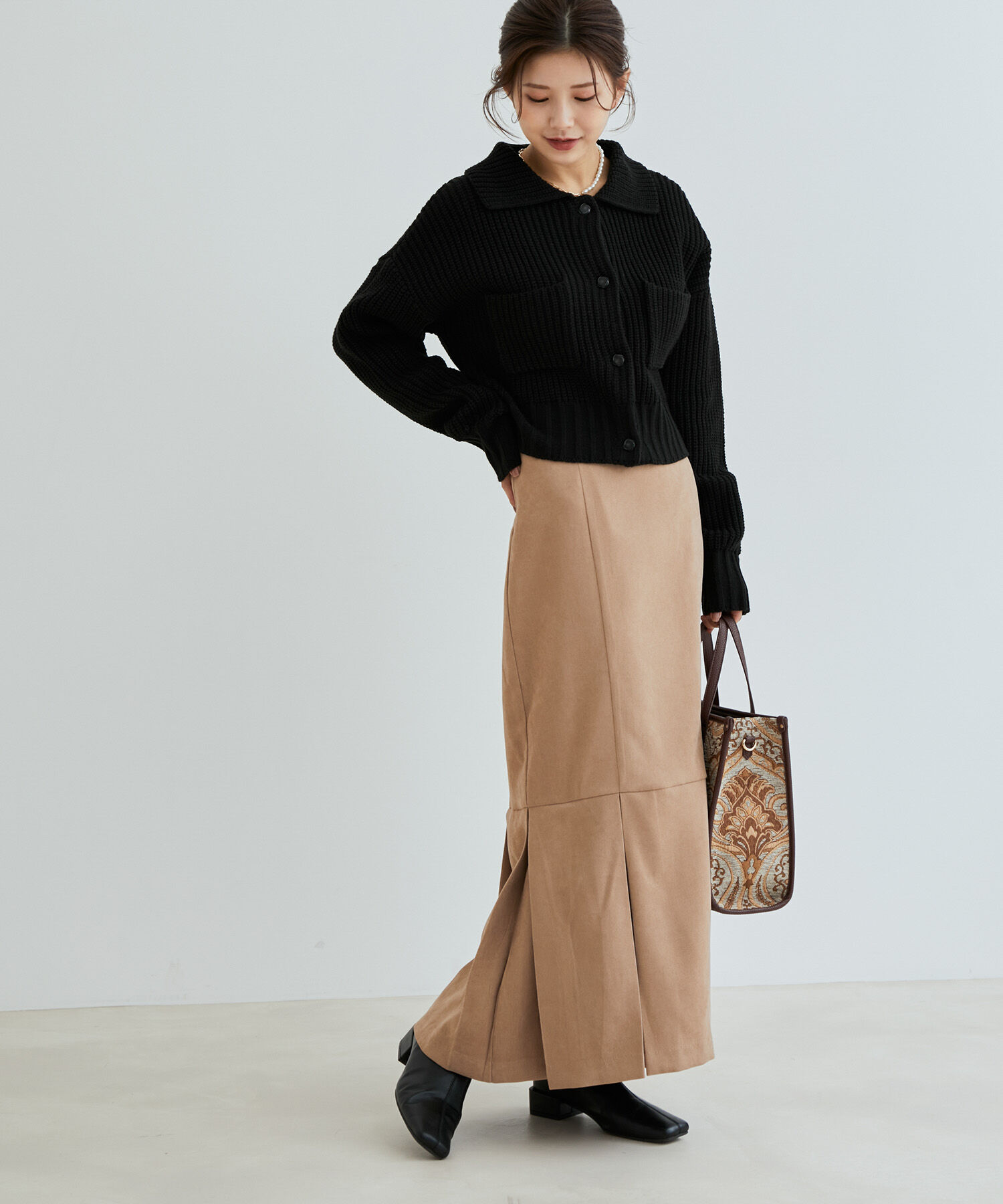 VIS「チェックアソートマーメイドスカート」|スカート|