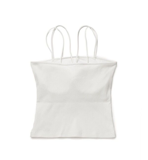 VIS「【選べる着丈】カップ付きWストラップキャミソール【洗える】」|キャミソール|