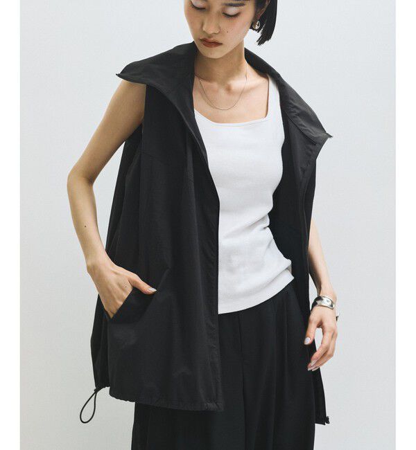 ADAM ET ROPE'「【撥水】ショルダータックシアーブルゾン」|ブルゾン・スタジャン|