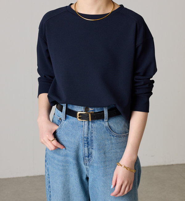  「ジョーゼットロンTEE」|Tシャツ・カットソー|ネイビー