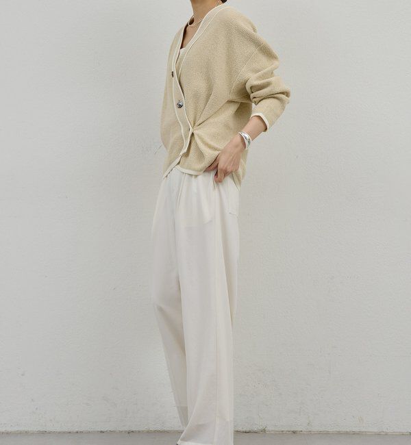  「【ガランテの定番】ライトジャージーワイドパンツ」|チノ|