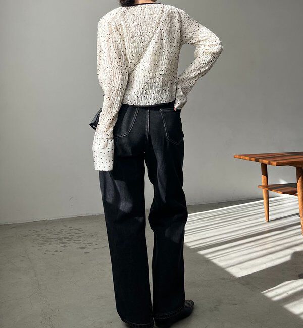  「ドットシャーリングブラウス」|シャツ・ブラウス|