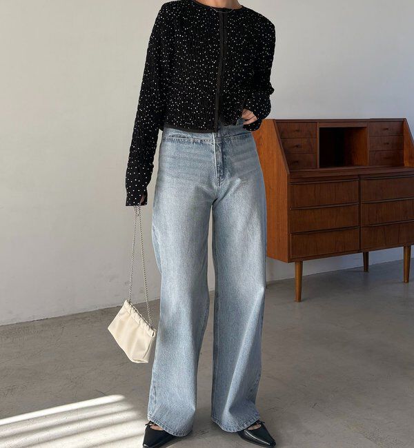  「ドットシャーリングブラウス」|シャツ・ブラウス|