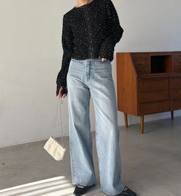  「ドットシャーリングブラウス」|シャツ・ブラウス|