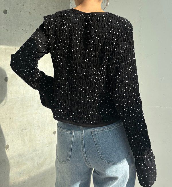  「ドットシャーリングブラウス」|シャツ・ブラウス|