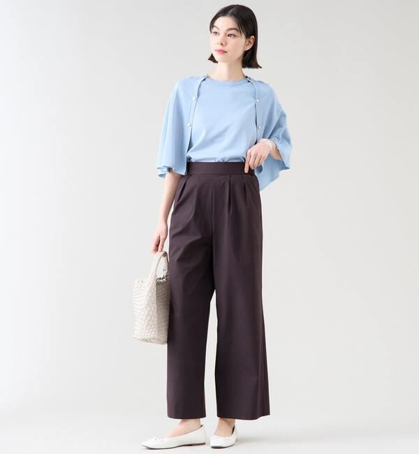 TIARA「《定番》タックワイドストレートパンツ（セットアップ可）」|その他|