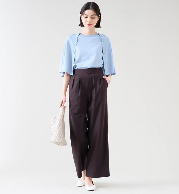 TIARA「《定番》タックワイドストレートパンツ（セットアップ可）」|その他|