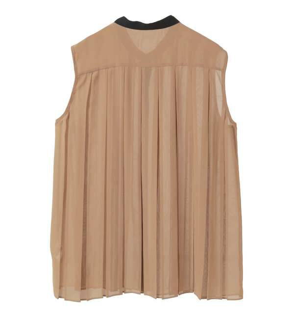 TIARA「バイカラープリーツトップス」|シャツ・ブラウス|