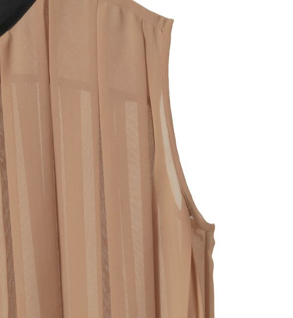 TIARA「バイカラープリーツトップス」|シャツ・ブラウス|