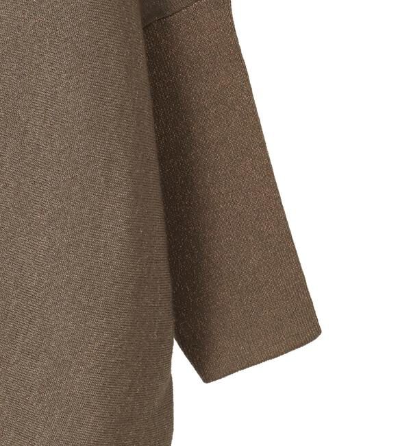 Liesse「【定番】ラメ混前後V袖リブオーバーニット」|ニット・セーター|