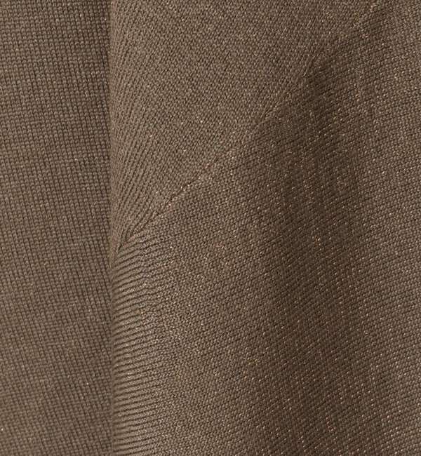 Liesse「【定番】ラメ混前後V袖リブオーバーニット」|ニット・セーター|