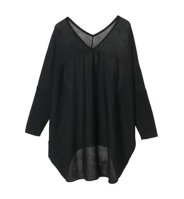 Liesse「【定番】前後V袖リブオーバーニット」|ニット・セーター|