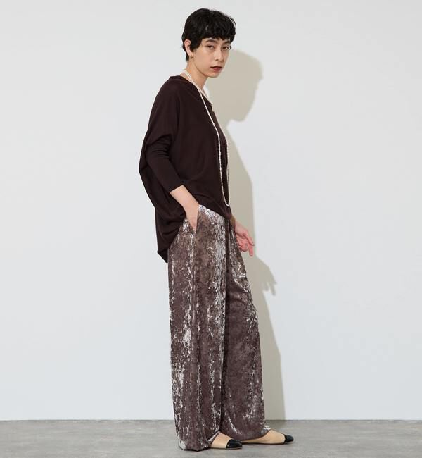 Liesse「【定番】前後V袖リブオーバーニット」|ニット・セーター|