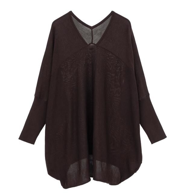 Liesse「【定番】前後V袖リブオーバーニット」|ニット・セーター|