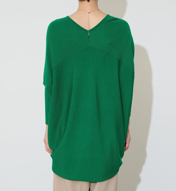 Liesse「【定番】前後V袖リブオーバーニット」|ニット・セーター|