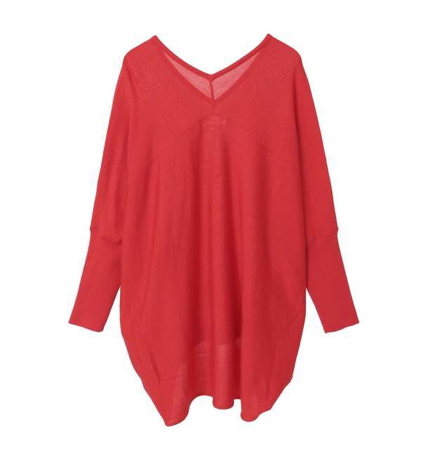 Liesse「【定番】前後V袖リブオーバーニット」|ニット・セーター|