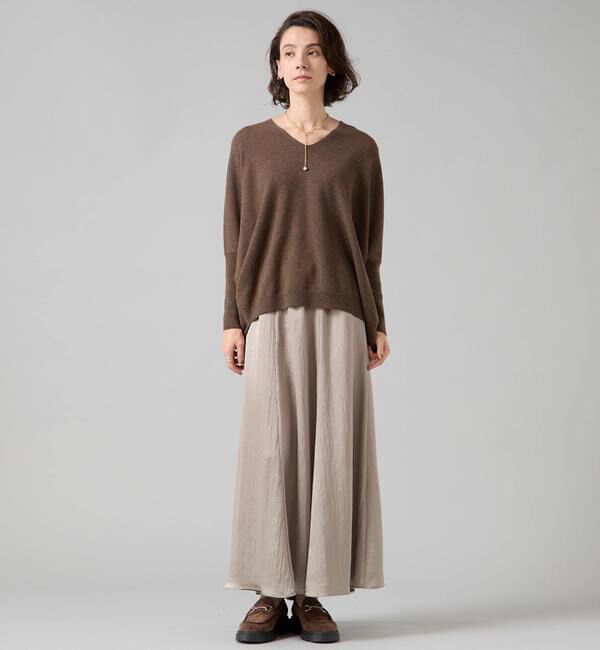 Liesse「【定番】カシミア混Vネックビッグニット」|ニット・セーター|