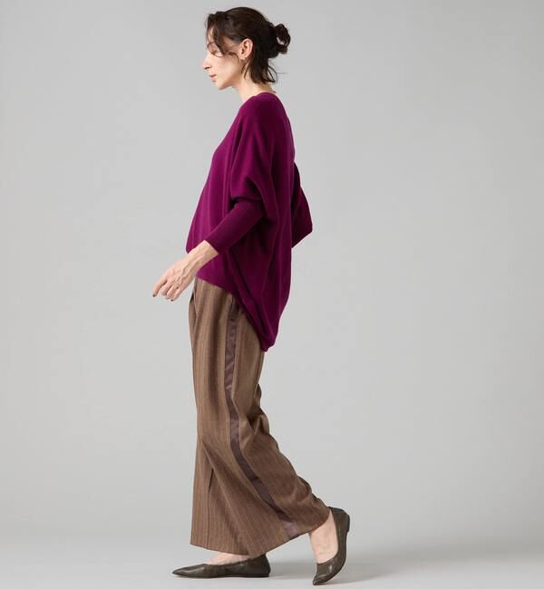 Liesse「【定番】カシミア混Vネックビッグニット」|ニット・セーター|