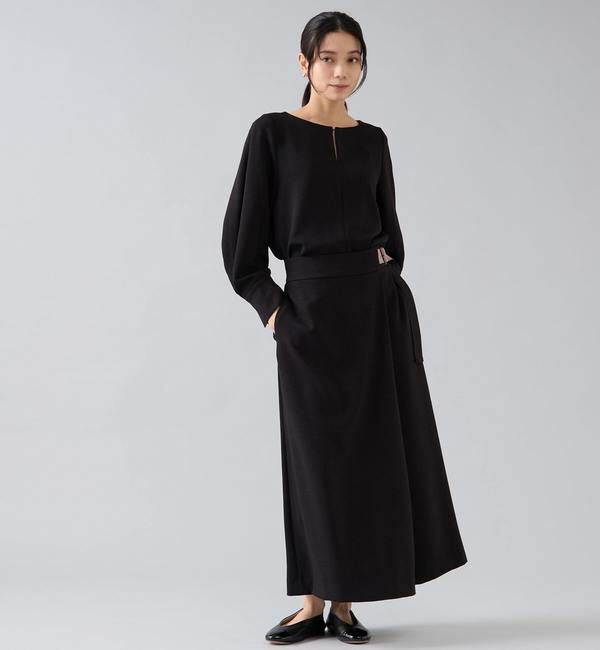 Liesse「ラップ風ナロースカート」|スカート|