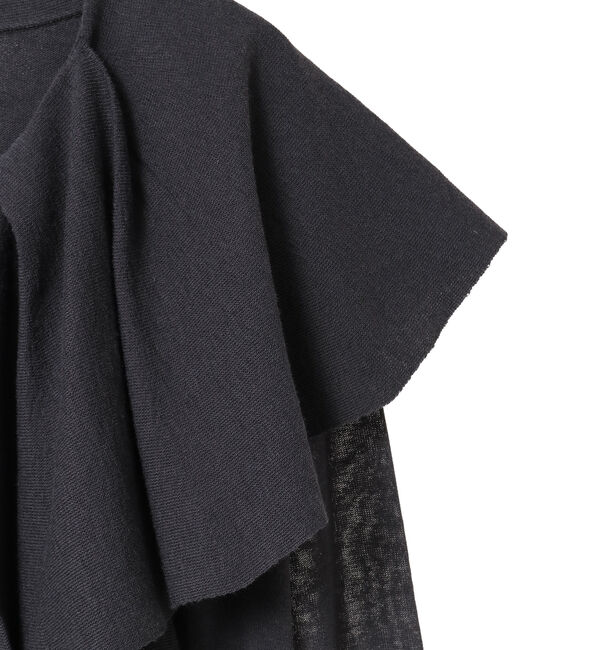 Liesse「フリルカラーニット」|カーディガン|