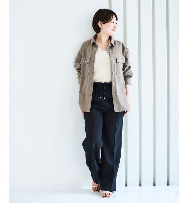 le.coeur blanc「《手洗い可能》シャイニーシャギーニットベスト」|ベスト・ジレ|