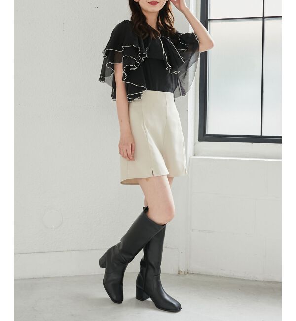 MAJESTICLEGON「ボウタイフリルシアーブラウス」|シャツ・ブラウス|