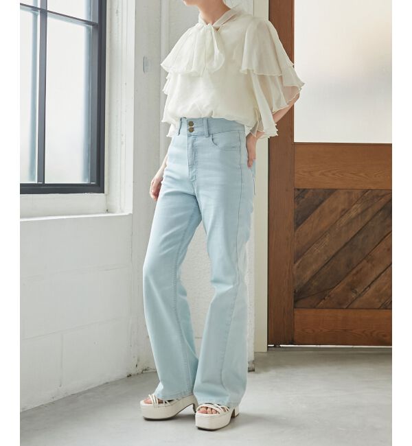 MAJESTICLEGON「ボウタイフリルシアーブラウス」|シャツ・ブラウス|