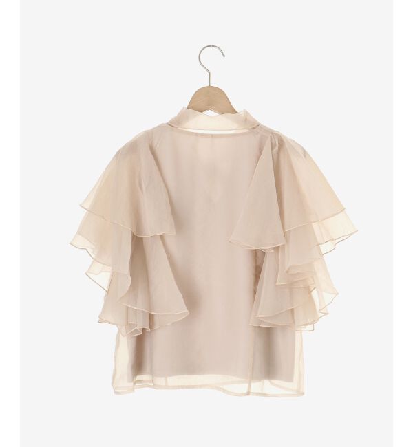 MAJESTICLEGON「ボウタイフリルシアーブラウス」|シャツ・ブラウス|