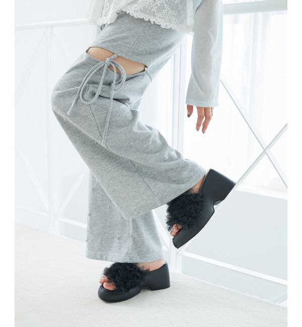  「ボリュームフリルサンダル」|サンダル|