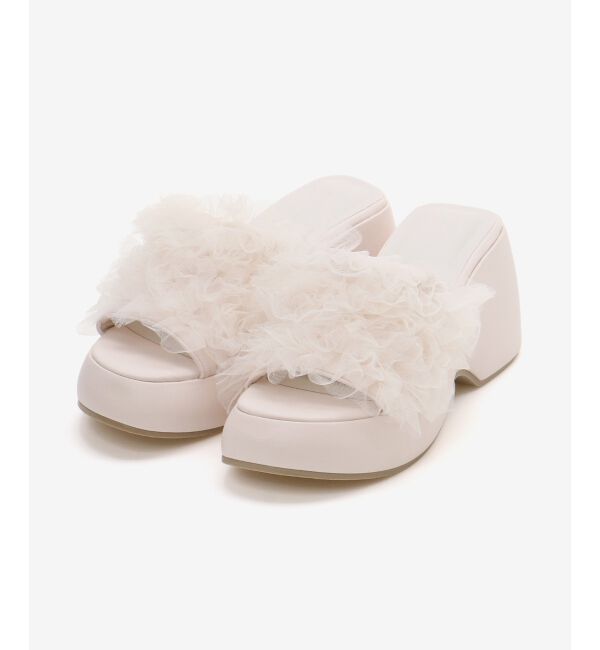  「ボリュームフリルサンダル」|サンダル|