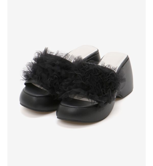  「ボリュームフリルサンダル」|サンダル|