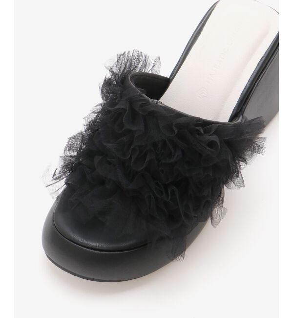  「ボリュームフリルサンダル」|サンダル|