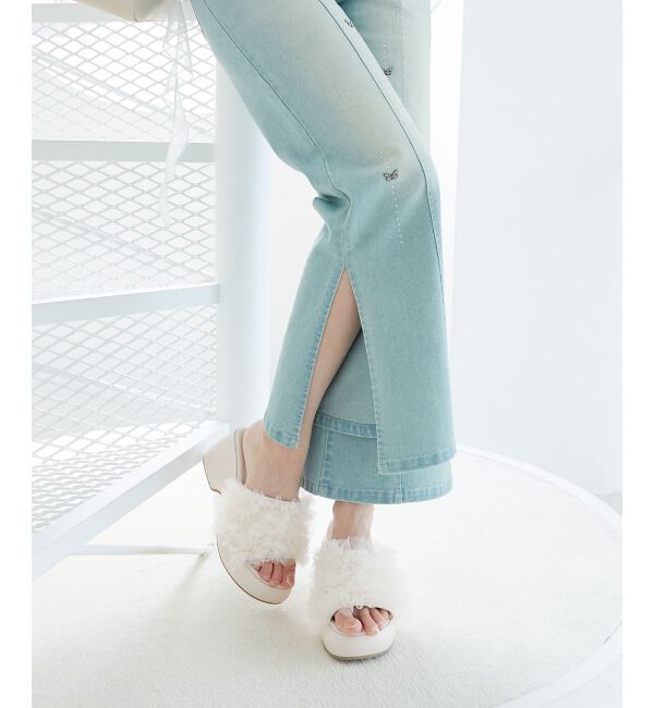  「ボリュームフリルサンダル」|サンダル|