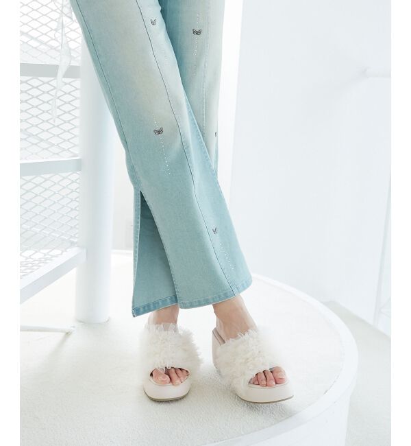  「ボリュームフリルサンダル」|サンダル|