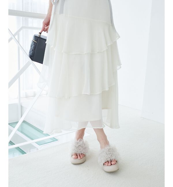  「ボリュームフリルサンダル」|サンダル|