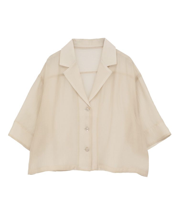 earth music&ecology「シアーショートシャツ」|シャツ・ブラウス|