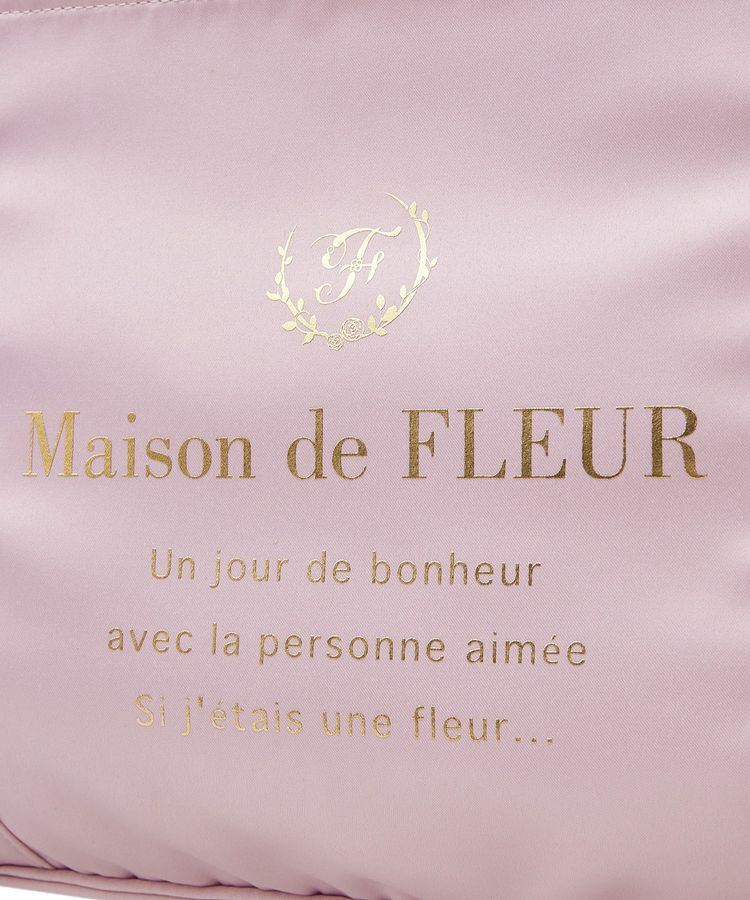 Maison de FLEUR「EC限定サテンフリルキャリーオンバッグ」|トートバッグ|