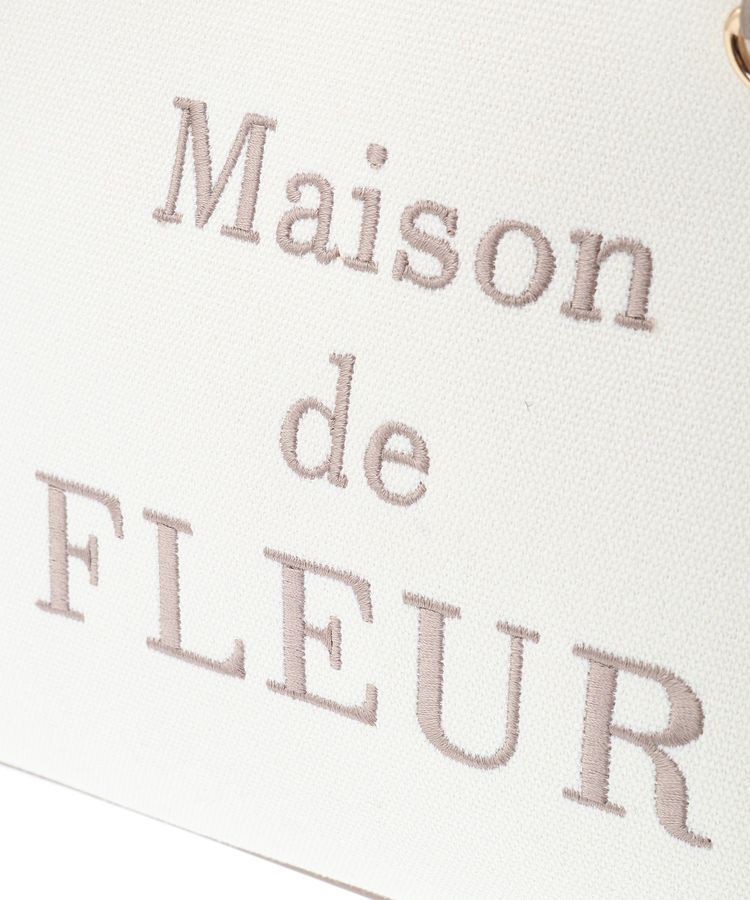 Maison de FLEUR「EC限定ロゴ刺繍キャンバス2Wayバッグ」|トートバッグ|